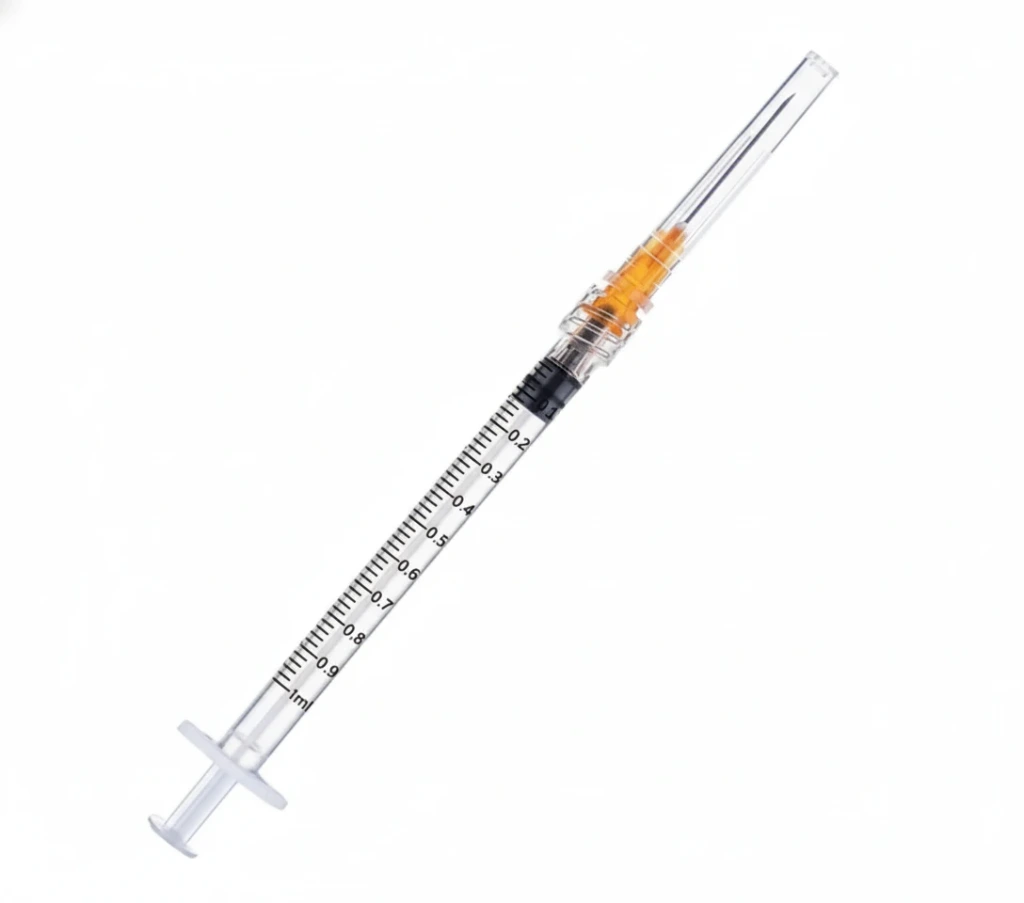 [VS-SYR1MLN] 50-Pack 1ml Sterile Syringes with Needle (25G, 1 Inch) – Individually Sealed Packaging